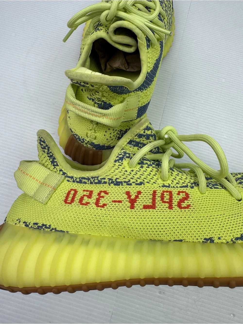 Adidas Yeezy Boost 350 V2 Semi Frozen Yelow Zebra B37572 Men’s 7 Sneakers Shoes